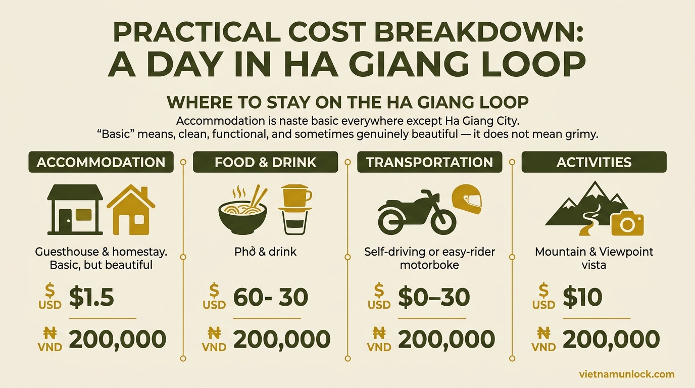 ha giang loop where to stay accommodation guide per town — vietnam unlock