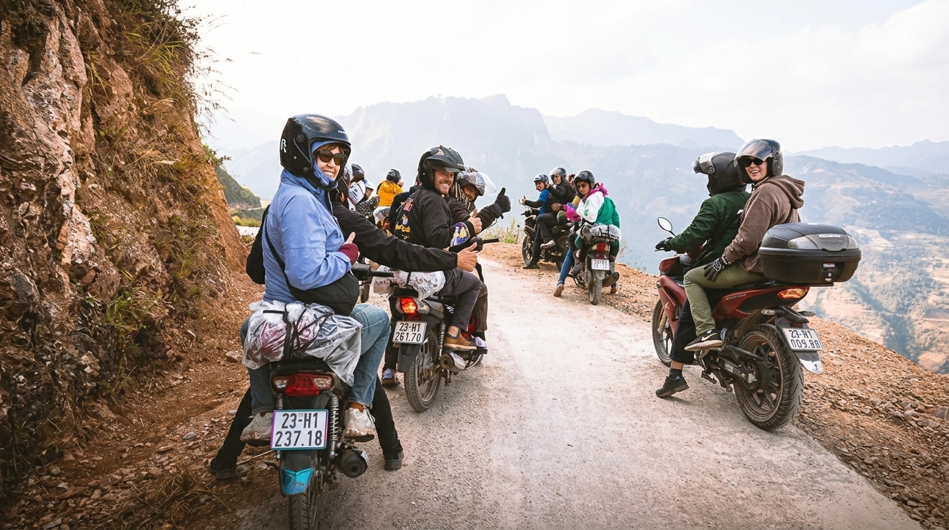 if you can't ride a manual: the easy rider option ha giang — vietnam unlock