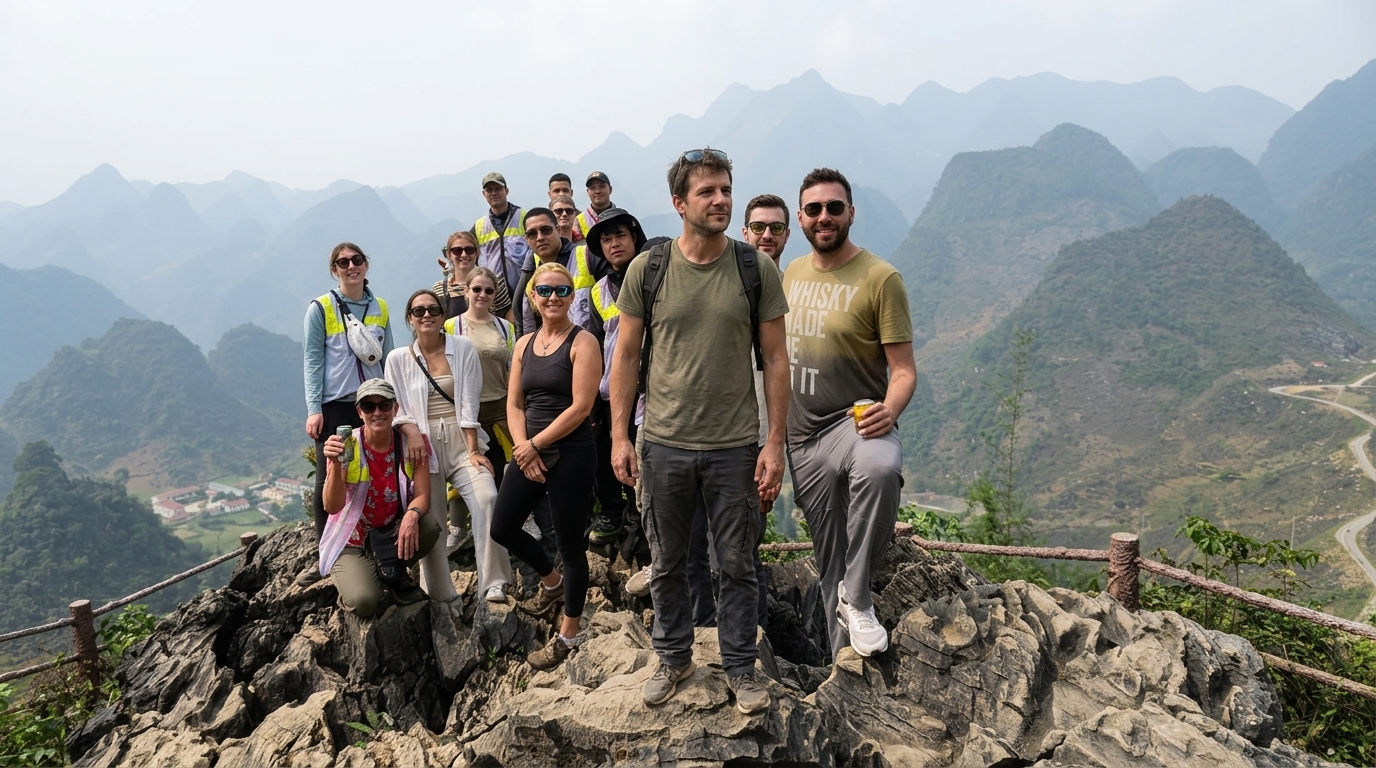 nho que river from the road: ma pi leng pass ha giang — vietnam unlock