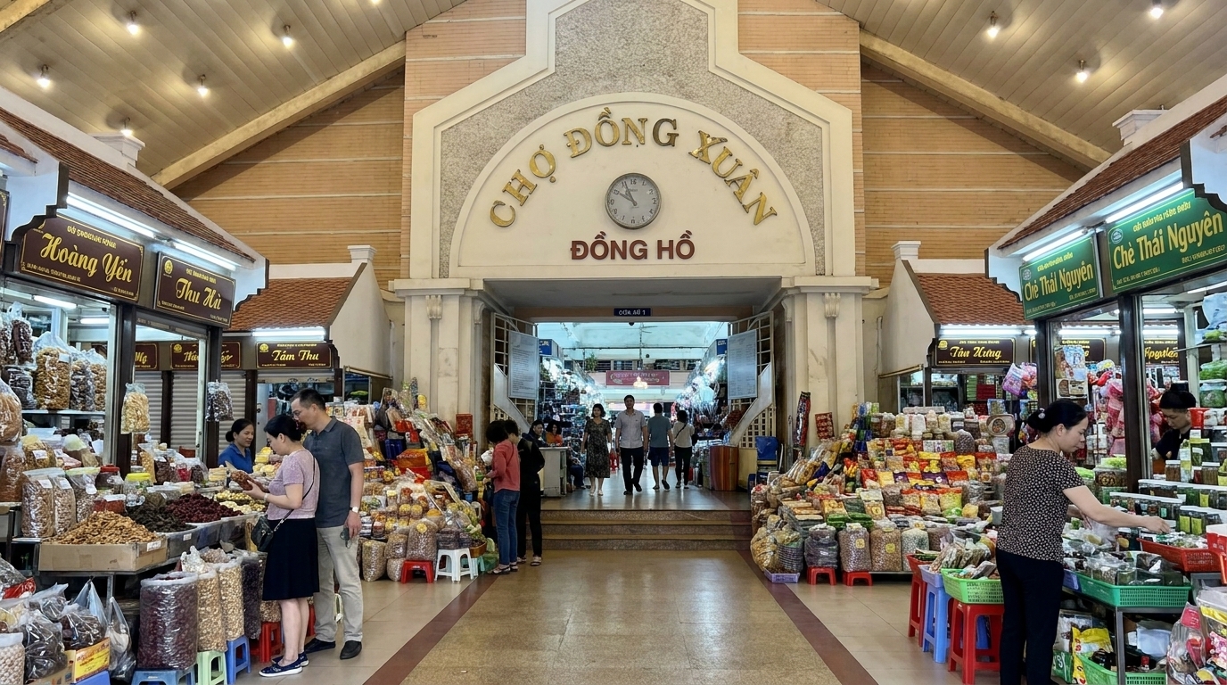 đồng xuân market: the main event hanoi — vietnam unlock