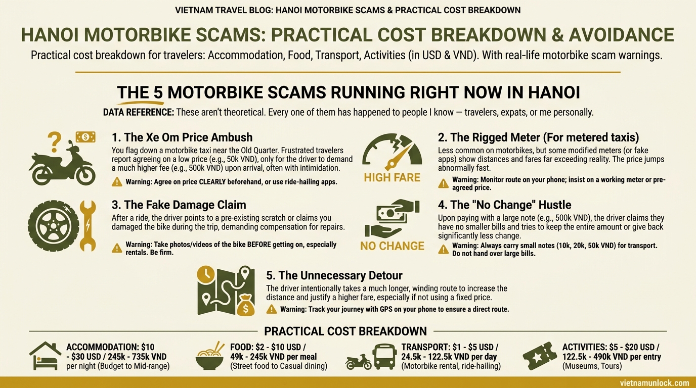 the 5 motorbike scams running right now in hanoi hanoi motorbike scams with images — vietnam unlock