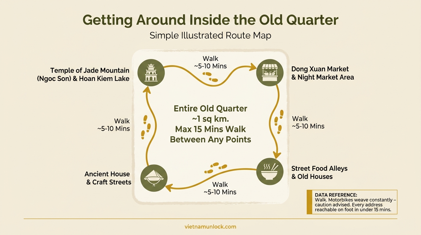 getting around inside the old quarter hanoi old quarter — vietnam unlock