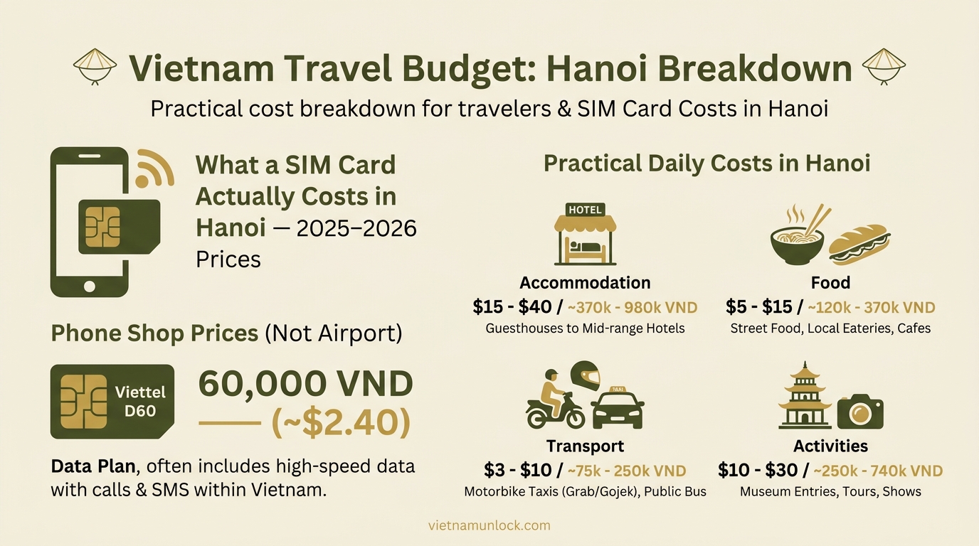 what a sim card actually costs in hanoi — 2025–2026 prices hanoi sim card with images — vietnam unlock
