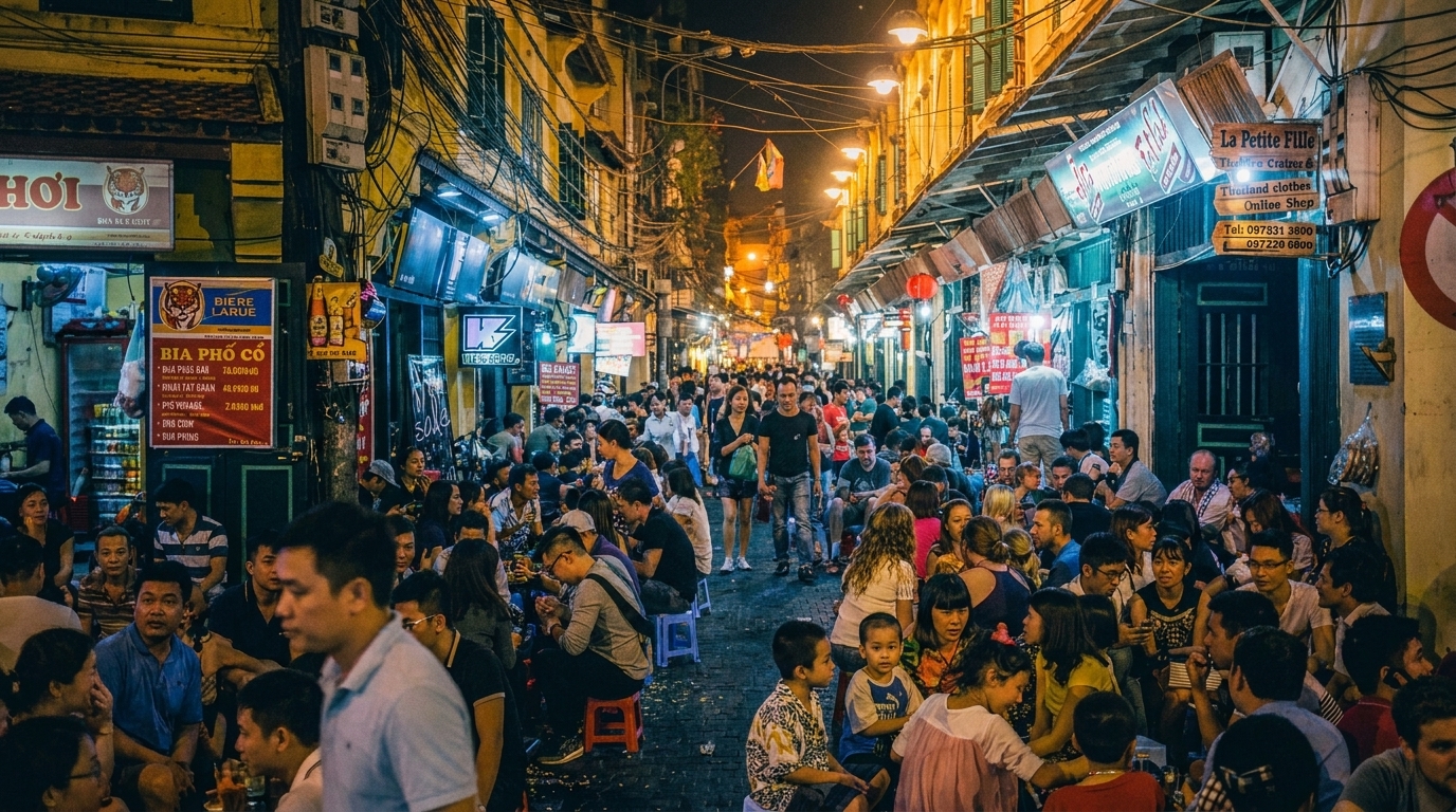 Hanoi bia hoi Ta Hien night — Vietnam Unlock