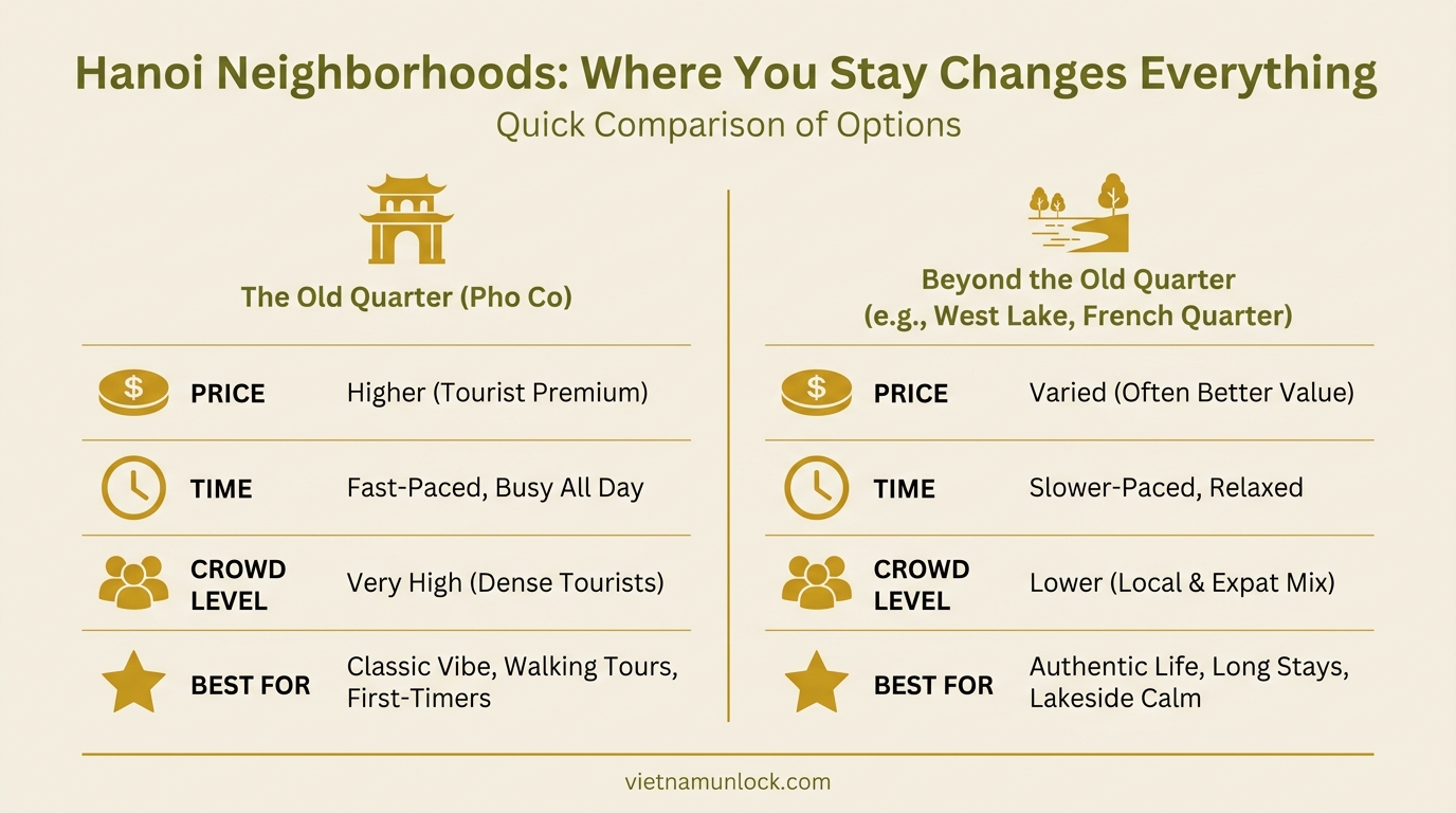 hanoi neighborhoods: where you stay changes everything hanoi — vietnam unlock