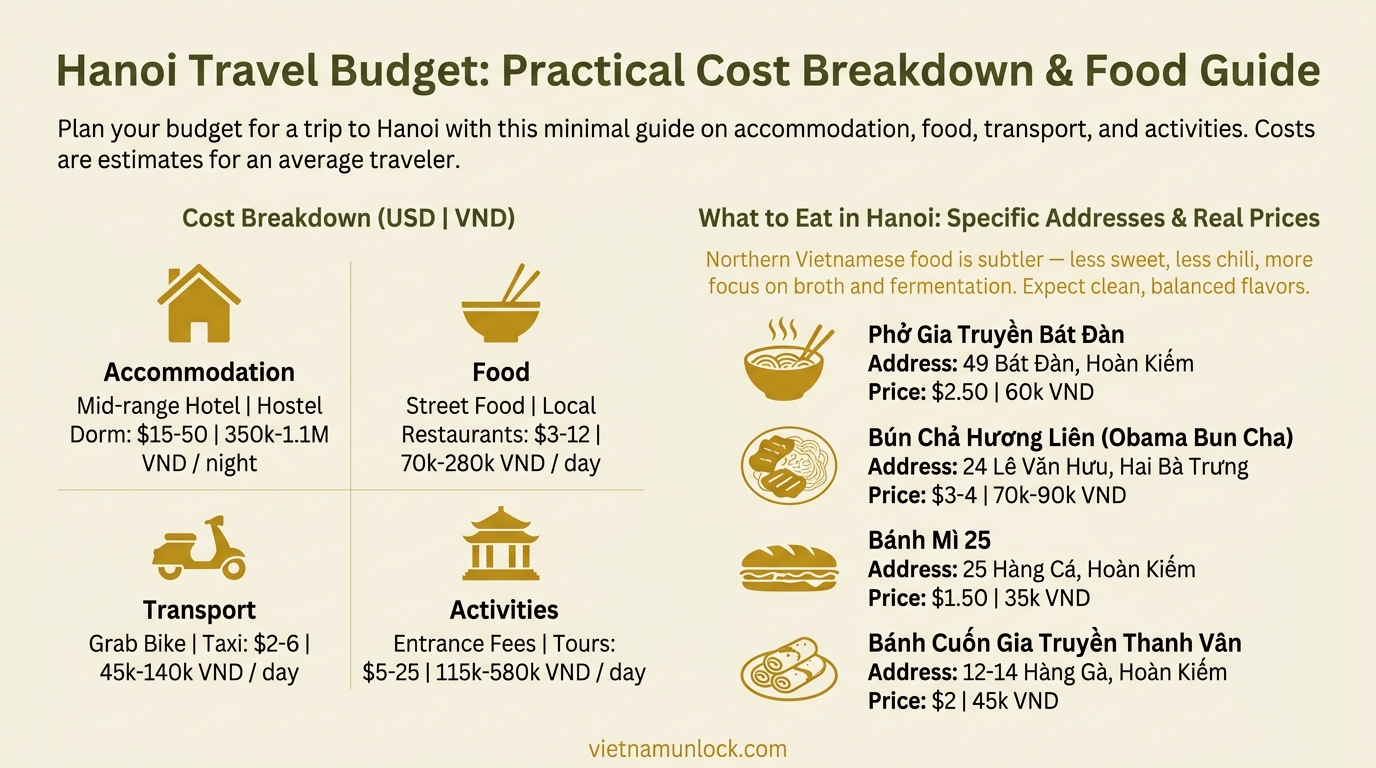 what to eat in hanoi: specific addresses, real prices hanoi — vietnam unlock