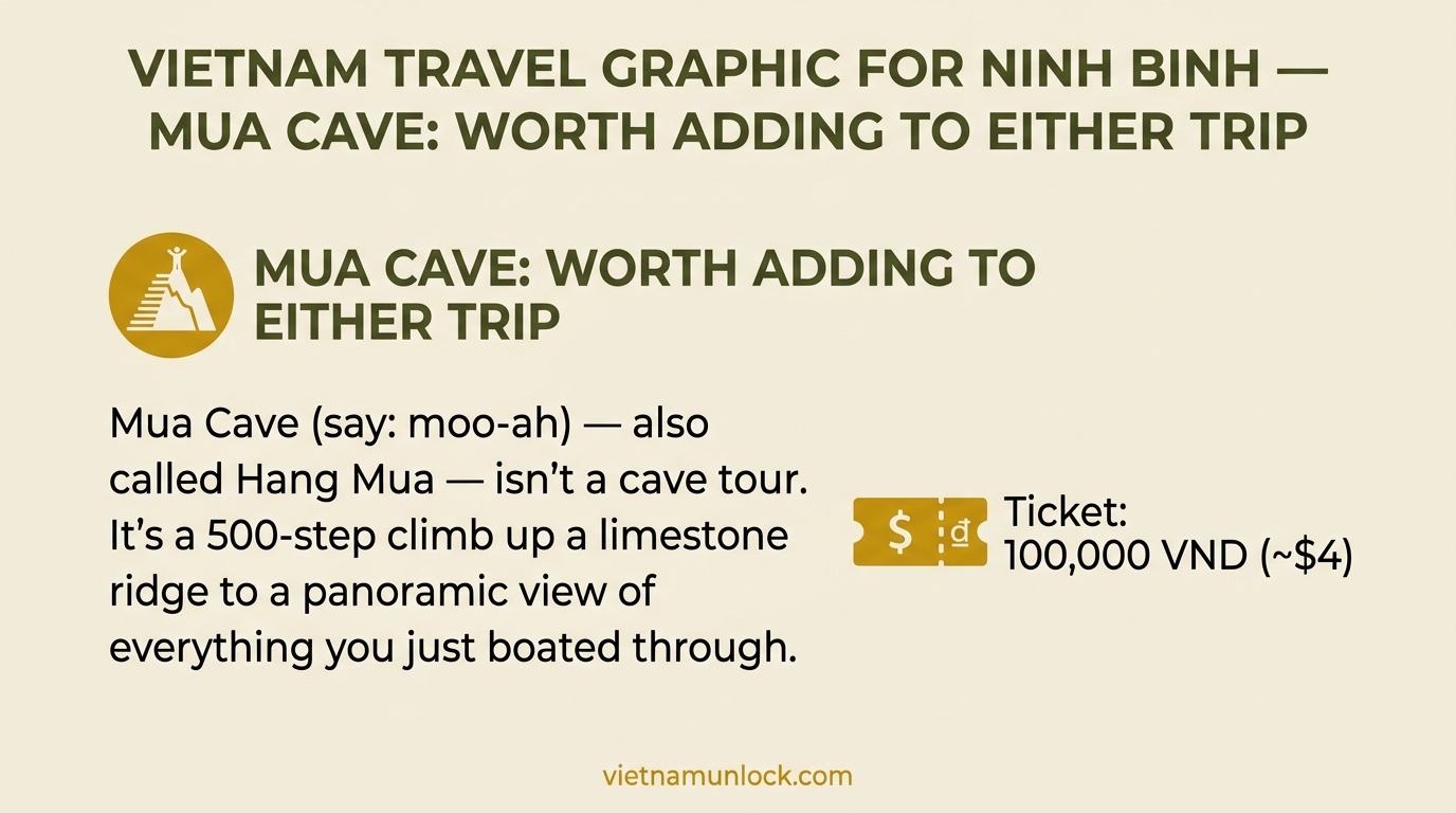mua cave: worth adding to either trip ninh binh — vietnam unlock
