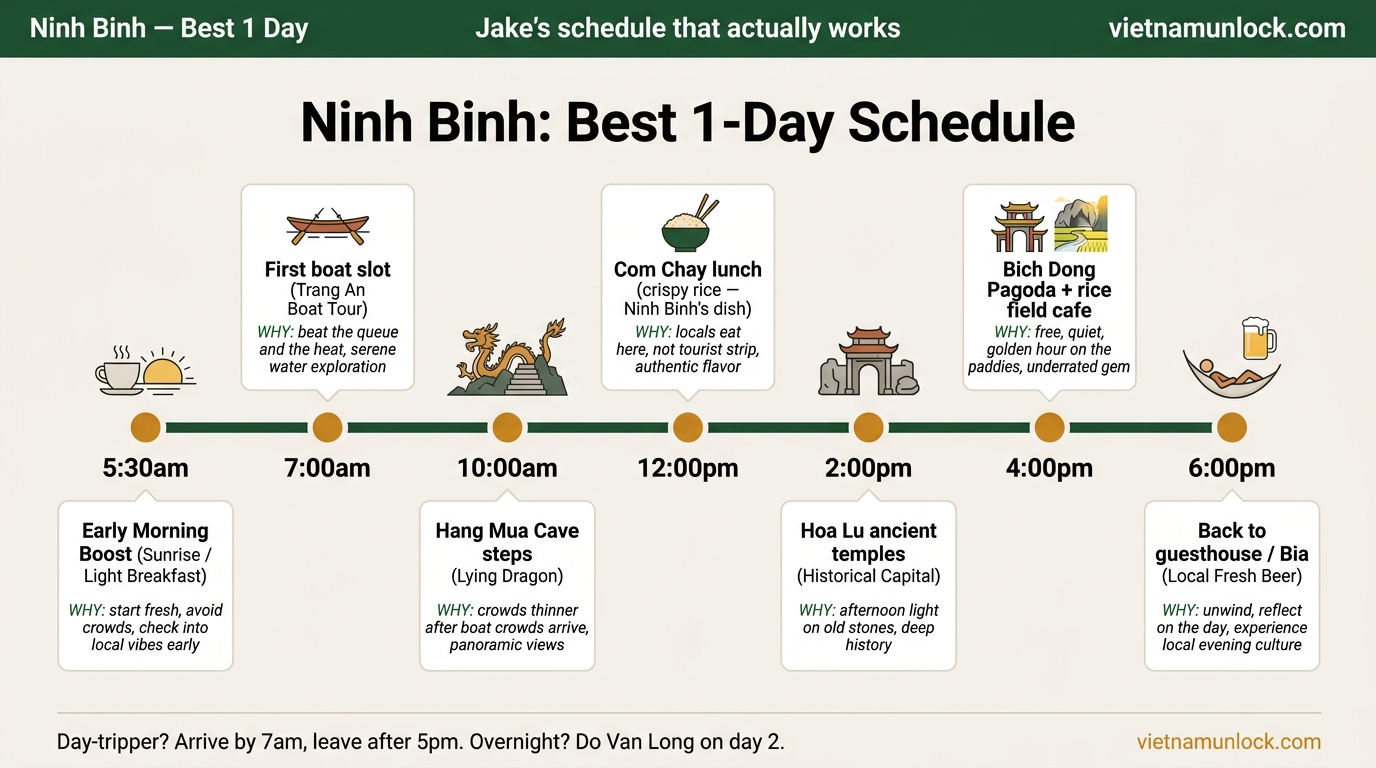 ninh binh things to do 1 day itinerary schedule — vietnam unlock
