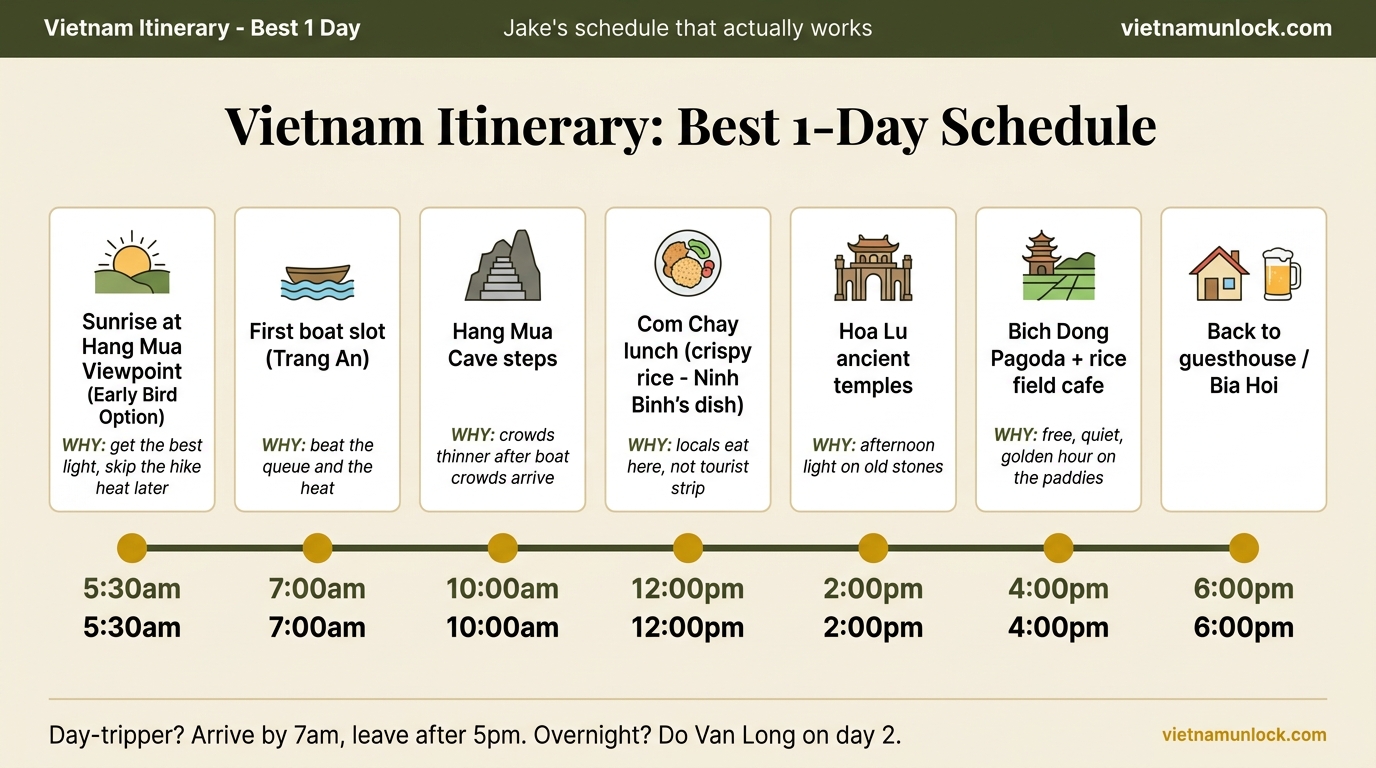 vietnam itinerary 1 day itinerary schedule — vietnam unlock