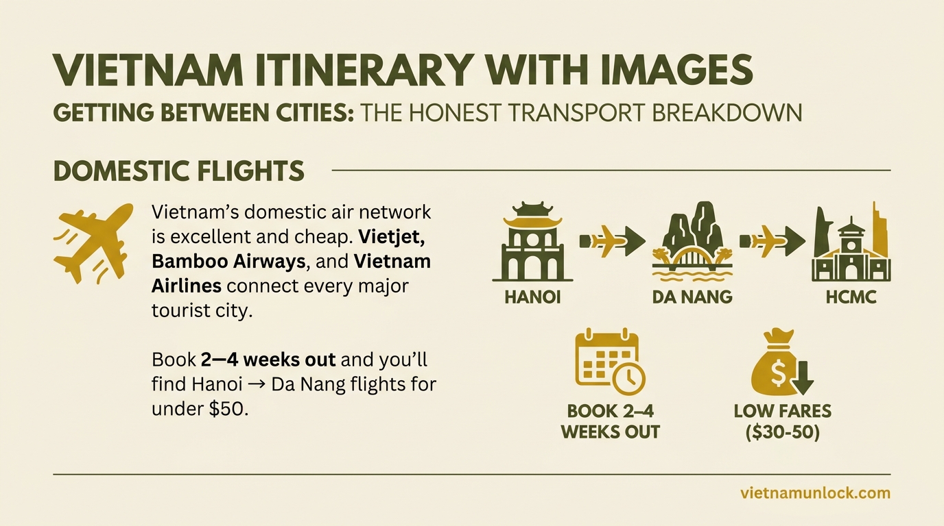 getting between cities: the honest transport breakdown vietnam itinerary with images — vietnam unlock