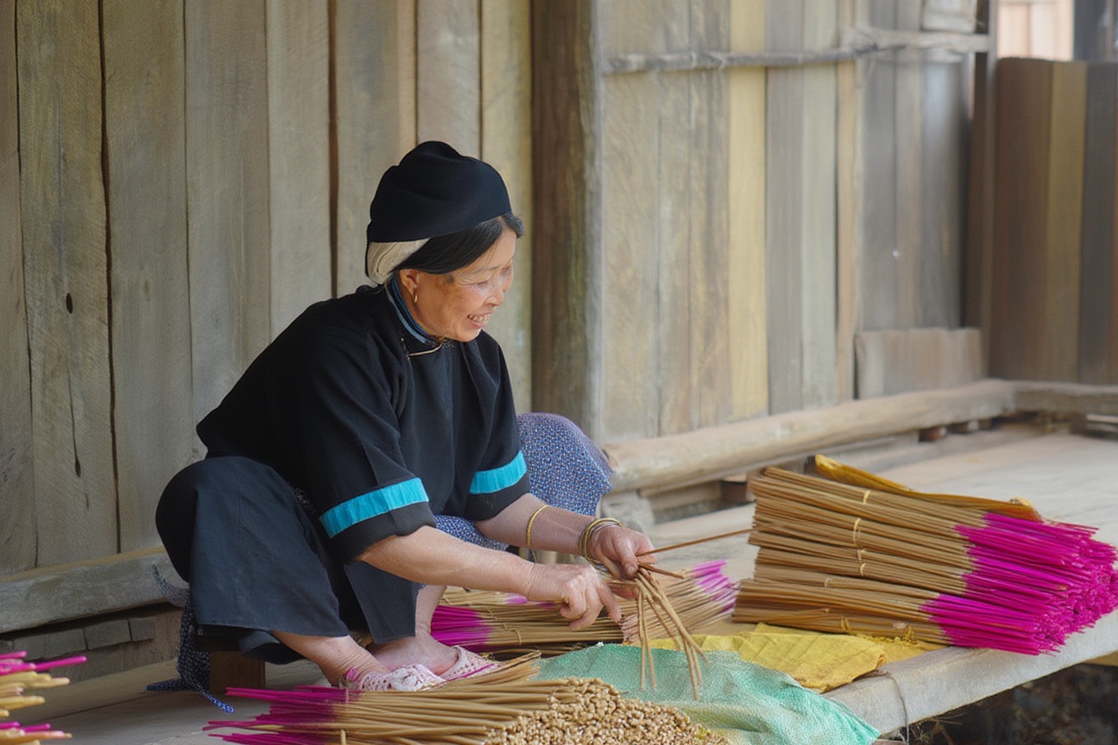 Tày and Nùng women at a local market near Trung Khanh — the majority communities in this part of Cao Bang province