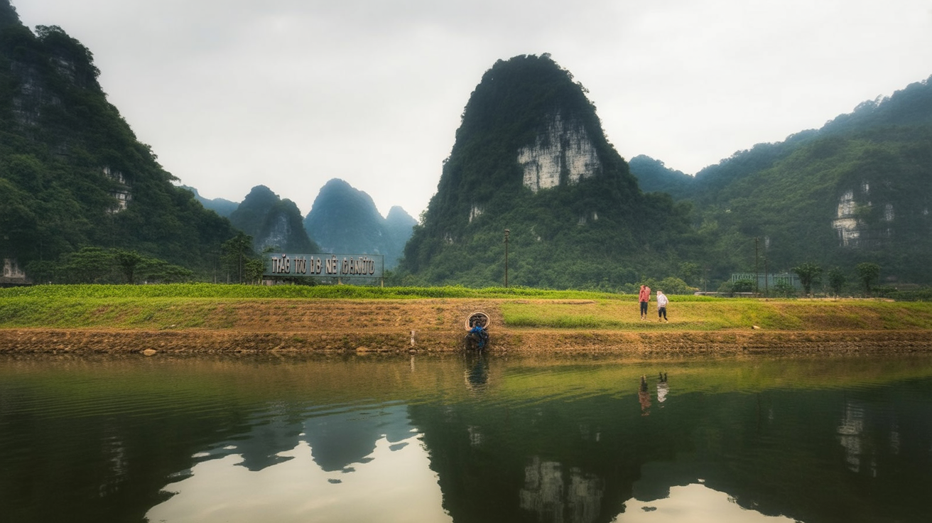 Thang Hen — 36 interconnected lakes, visible from the ridge above as a chain of mirrors