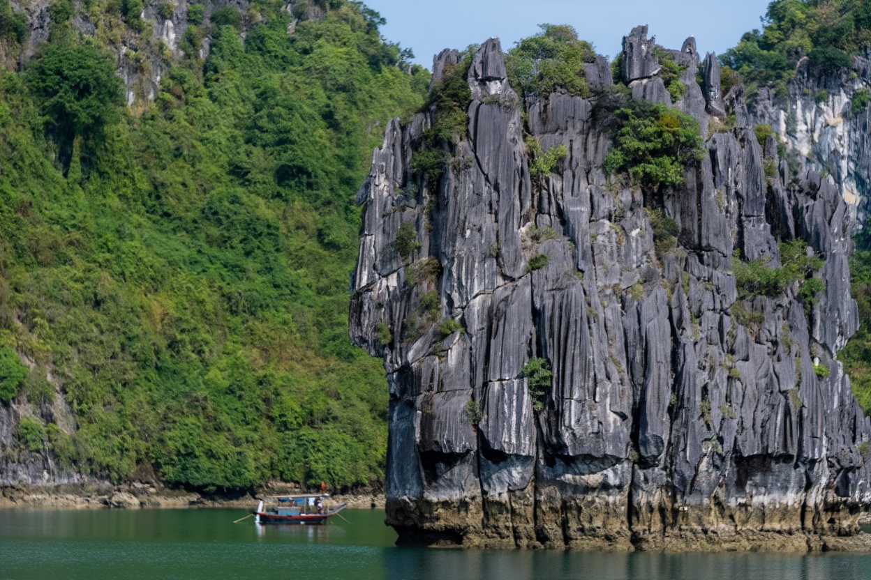 Lan Ha Bay from Cat Ba Island — karst formations, clearer water, and far fewer boats than the Ha Long Bay cruise lanes