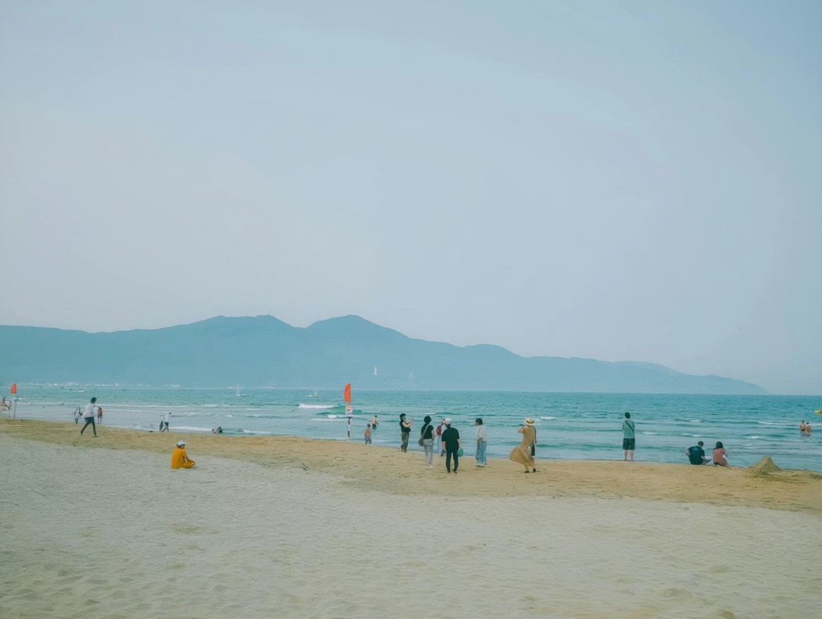 My Khe Beach — Da Nang's main stretch, clean and uncrowded on weekday mornings