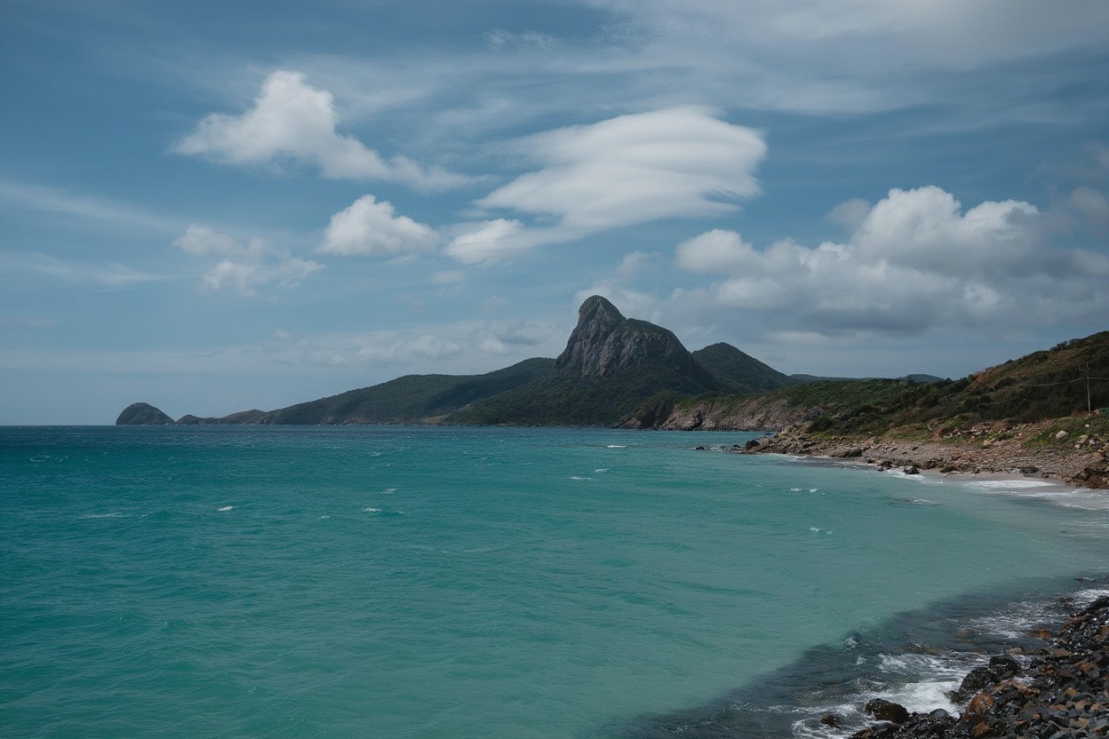 The Con Dao coastal road — small island, easy riding, no GPS required