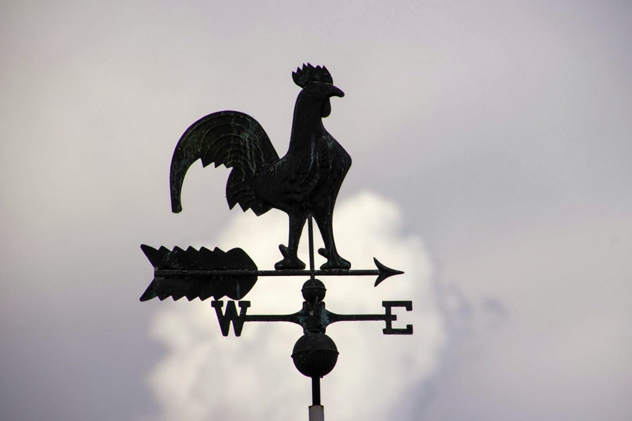 The rooster weathervane that gave the cathedral its local nickname