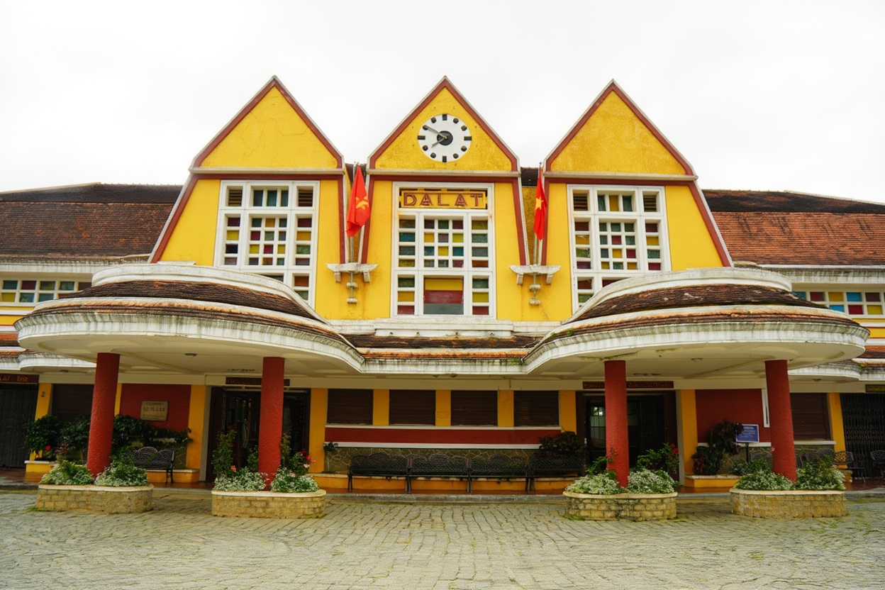 Da Lat's 1932 train station — one of the most beautiful small station buildings in the country