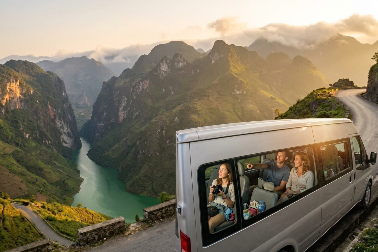 option 3: private car or minivan — ha giang, vietnam unlock