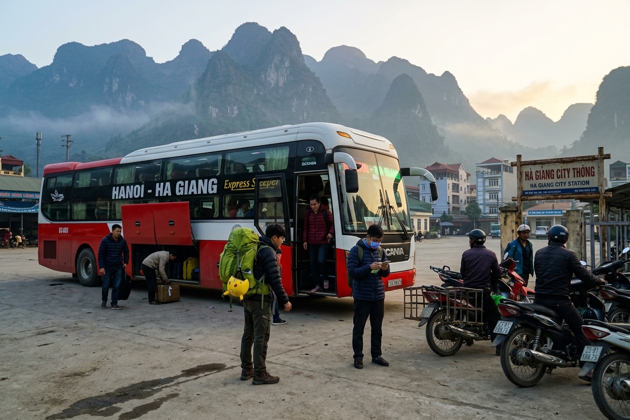 arriving in ha giang city — first 2 hours — ha giang, vietnam unlock