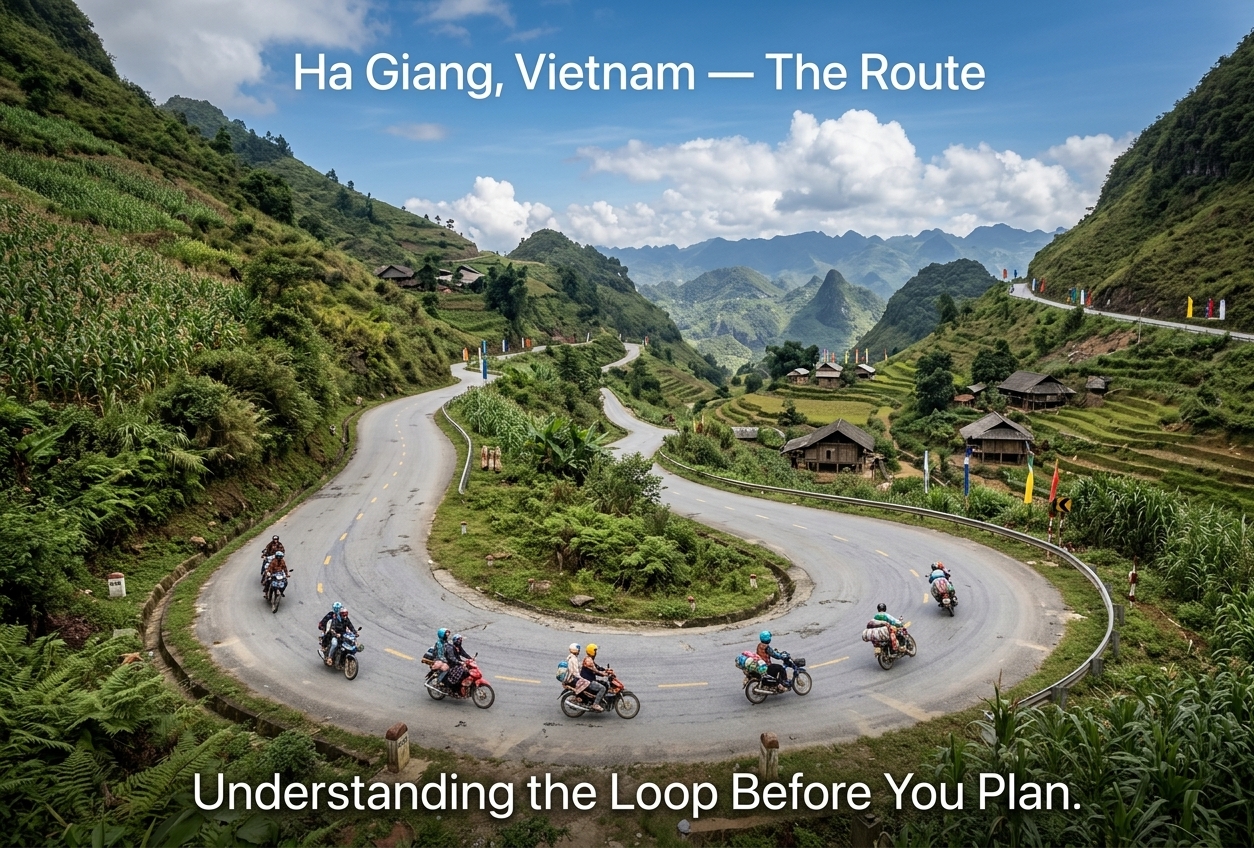 the route — understanding the loop before you plan — ha giang, vietnam unlock