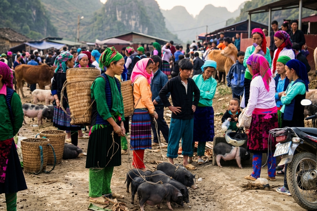 timing the meo vac sunday market — ha giang, vietnam unlock