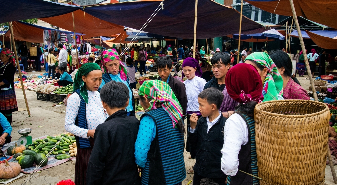 the market — what’s actually there — ha giang, vietnam unlock