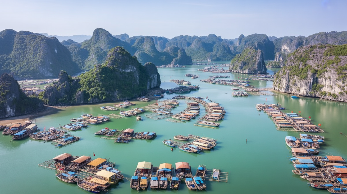 Lan Ha Bay from a kayak — the same geology, the different experience