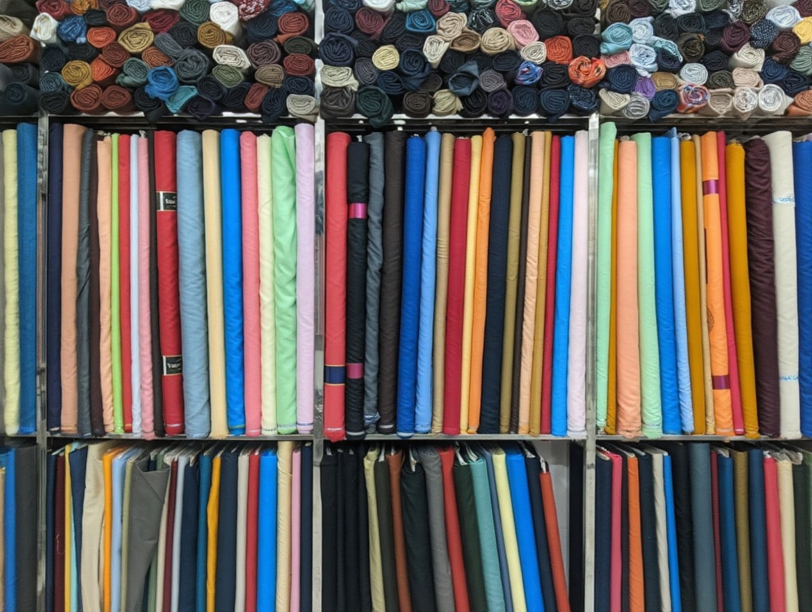 Fabric selection at a Hoi An tailor — the key question is whether what you choose actually ends up in your garment