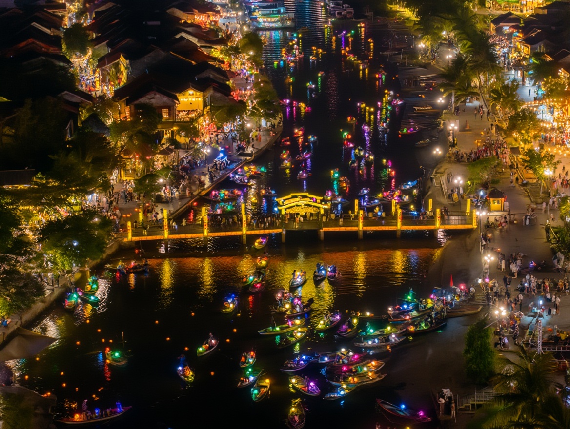 Full moon night on the Thu Bon — 10,000 VND buys you a wish