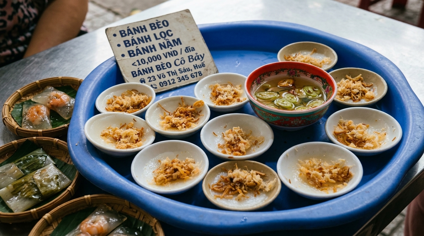 bánh bèo, bánh lọc, bánh nậm — the royal trio hue — vietnam unlock