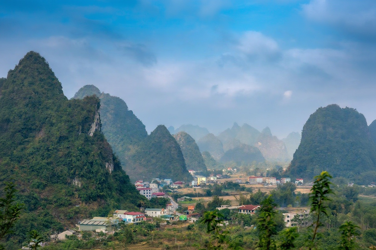 Limestone forest above the valley — the trails require a guide and proper footwear