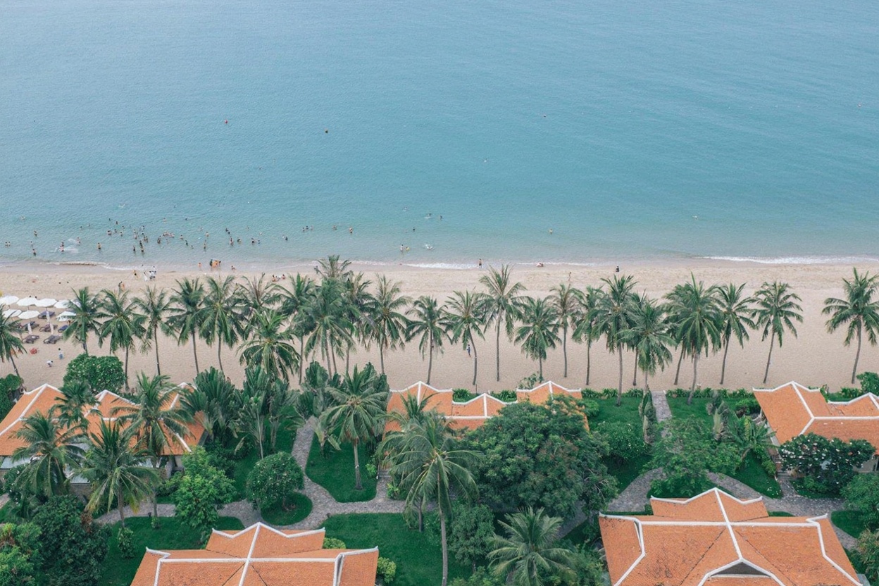 Mui Ne's beach strip — 10km of resort road along the South China Sea coast