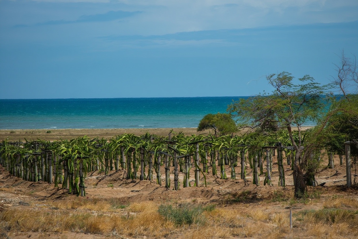 Binh Thuan's dragon fruit fields — the view for the final hour before Mui Ne