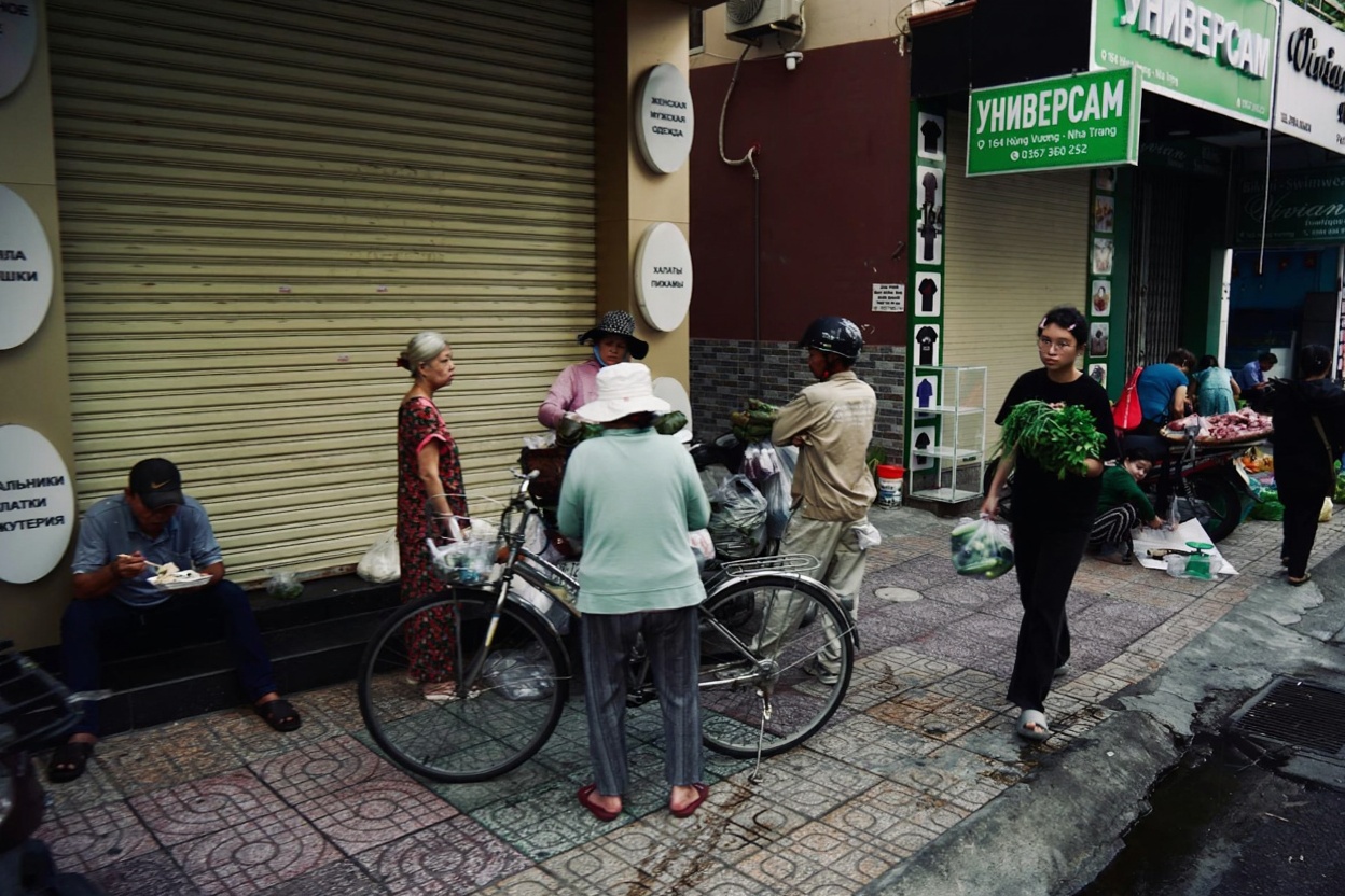 The Nha Trang promenade after dark — when the city actually comes alive