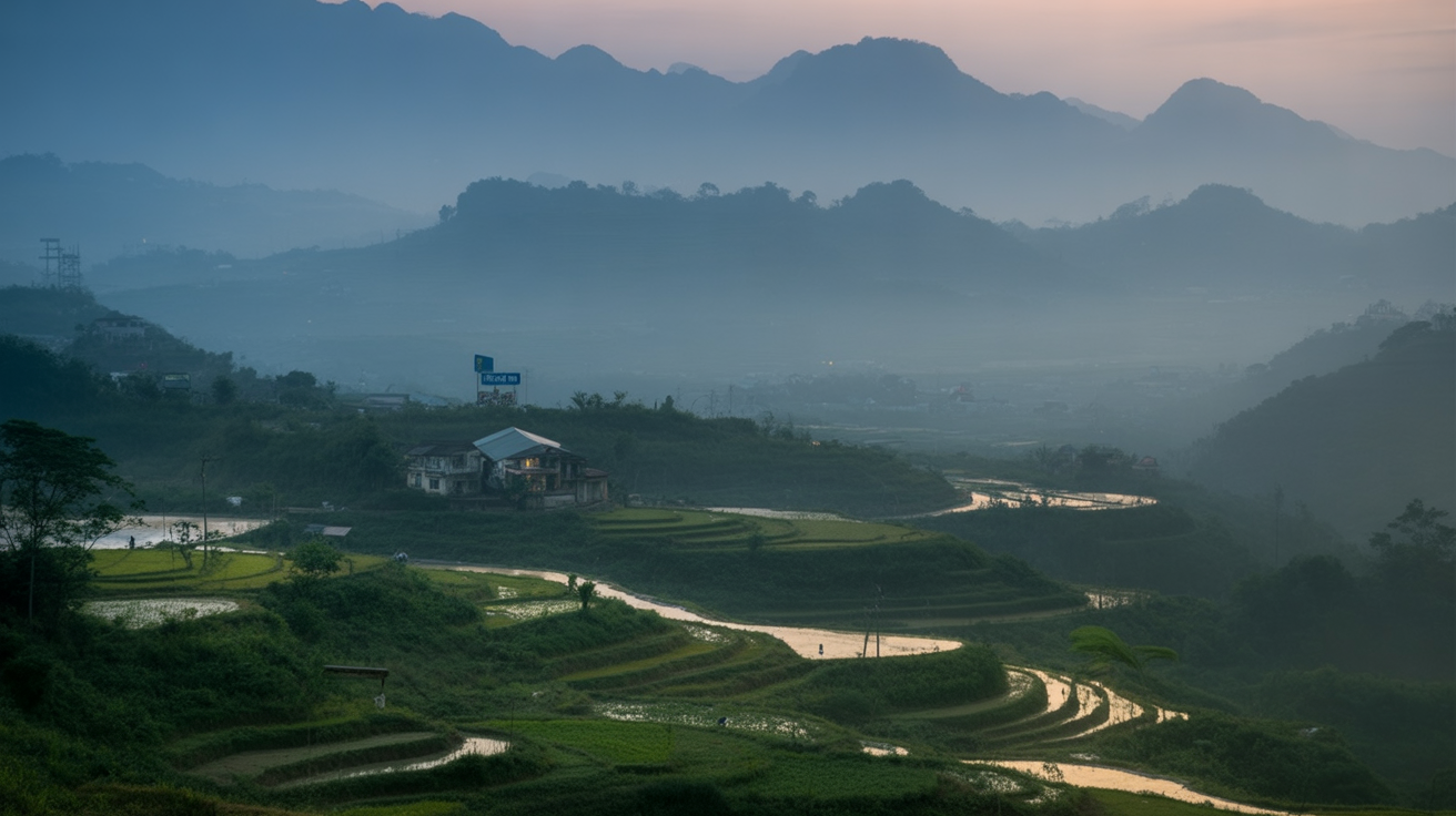 Northern Vietnam at dawn — every route eventually leads somewhere that earns the drive