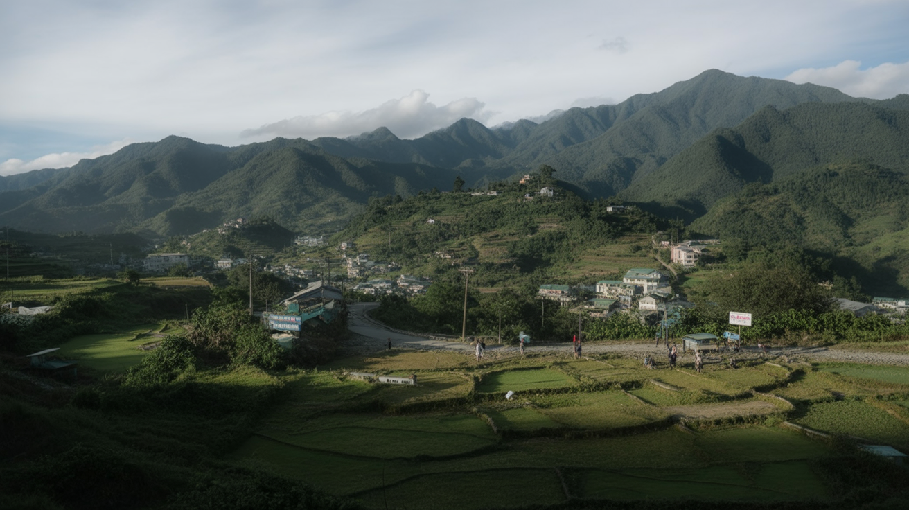 Muong Hoa Valley from the trail above — best at dawn before the valley fills with cloud