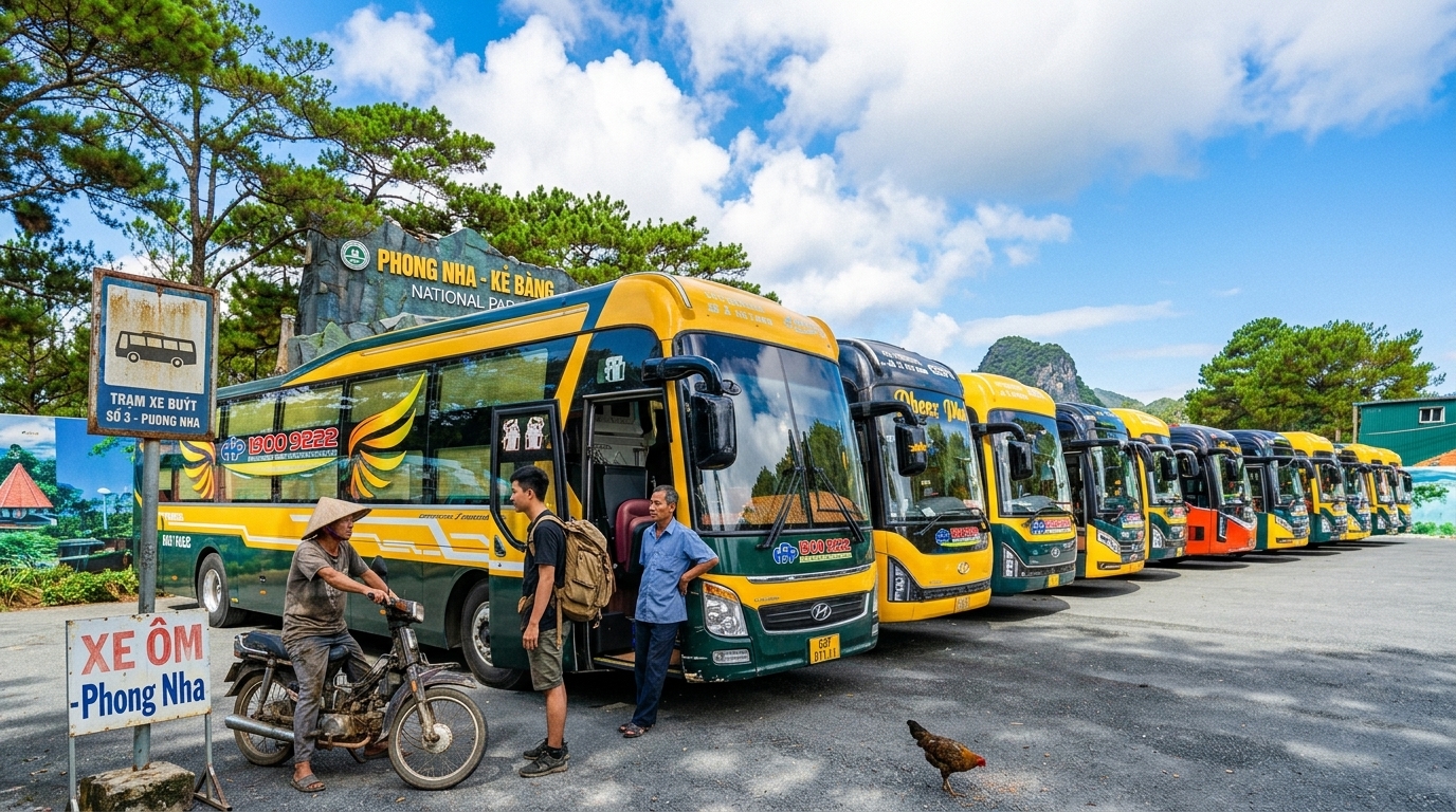 local bus hue to dong hoi phong nha — vietnam unlock