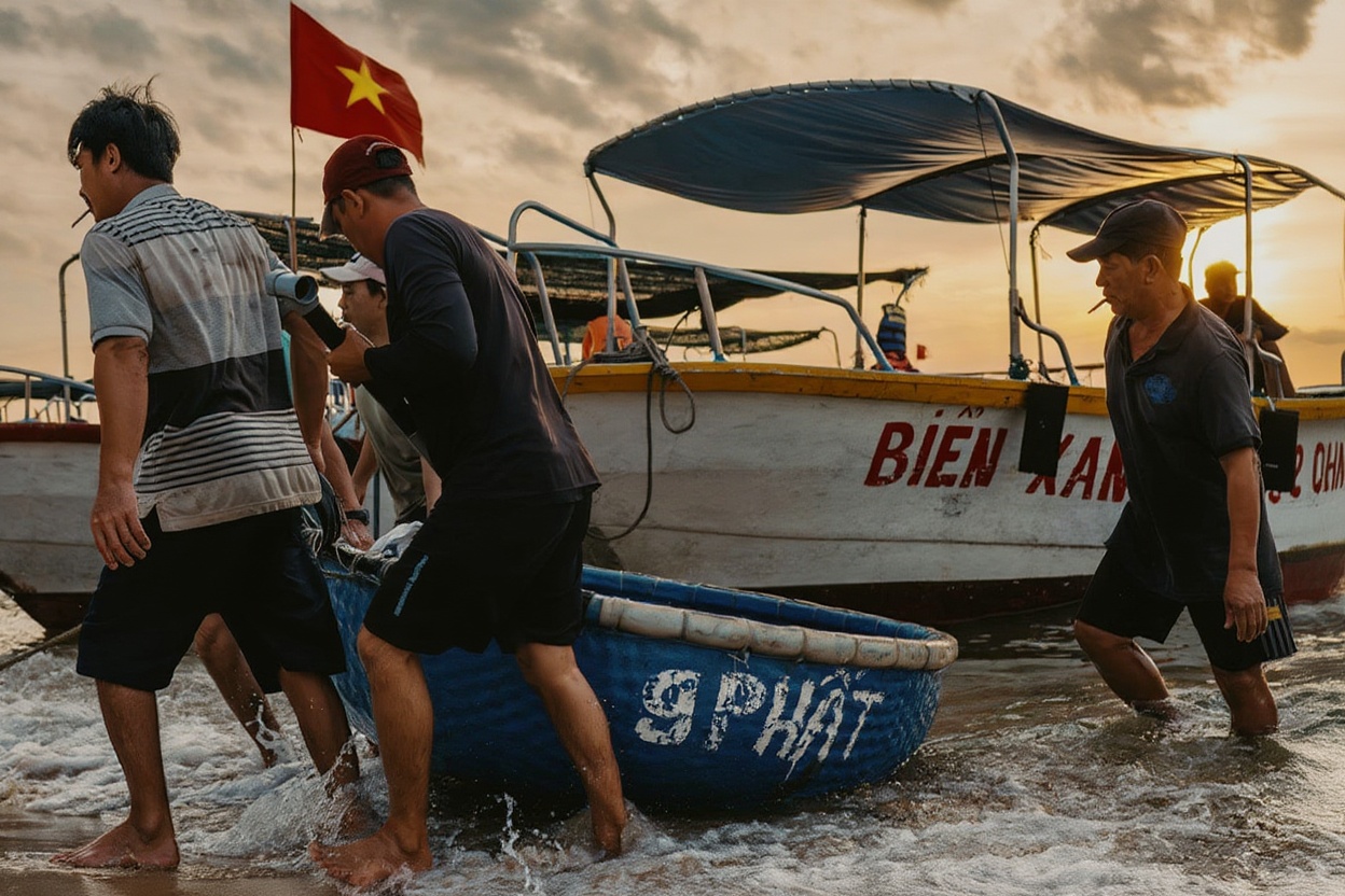 Quy Nhon's 5km promenade at dawn — the city wakes up slowly