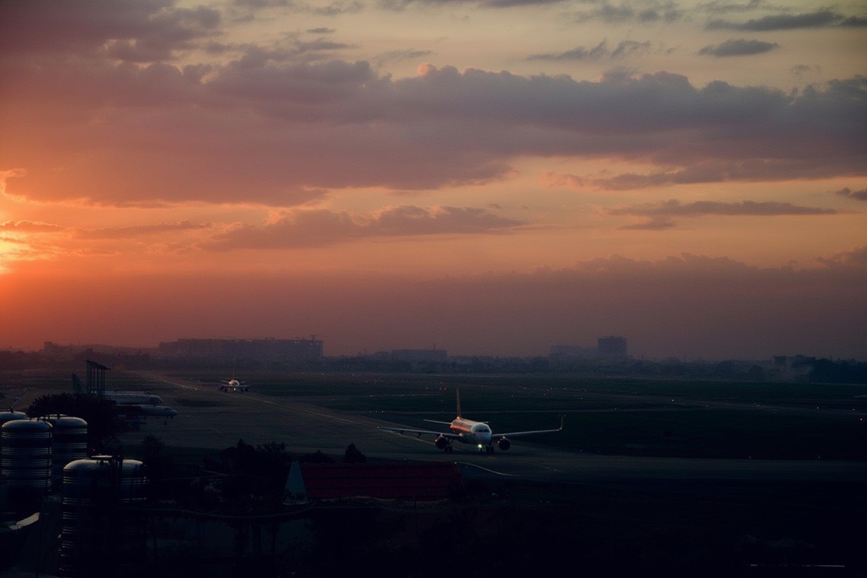 Tan Son Nhat International Airport — Terminal 1 handles international arrivals, ~6km from District 1