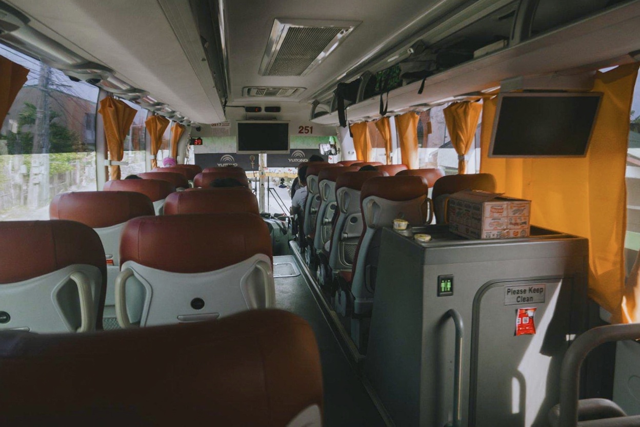 Vietnam's sleeper buses — fine for short overnight hops, inadvisable for 36 hours