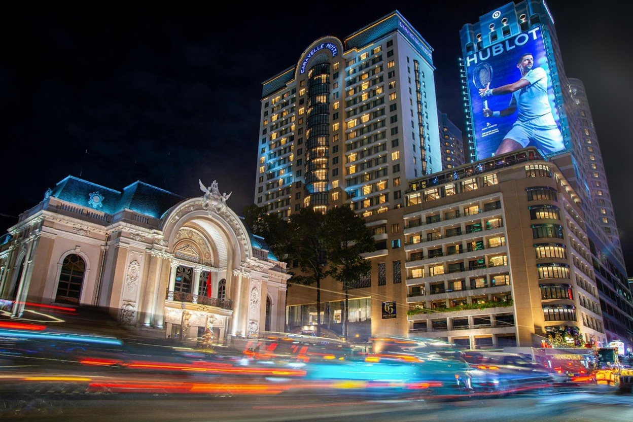 Park Hyatt Saigon faces Lam Sơn Square and the Opera House — the location earns its position