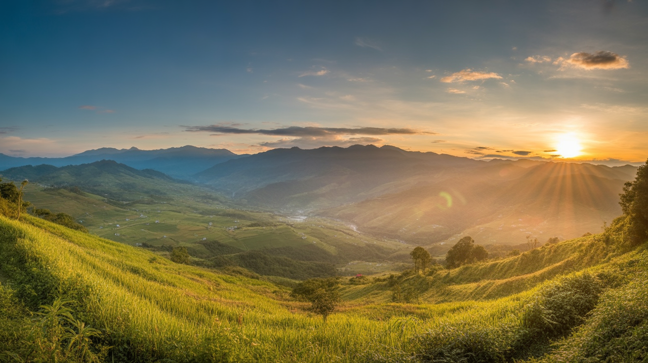 Dawn mist in Muong Hoa Valley — the shot is in the first two hours, not midday