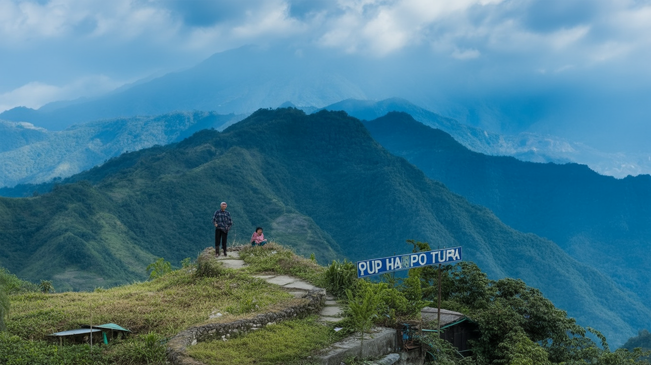 Sapa town at 1,600m — hill station origin, tourist infrastructure present