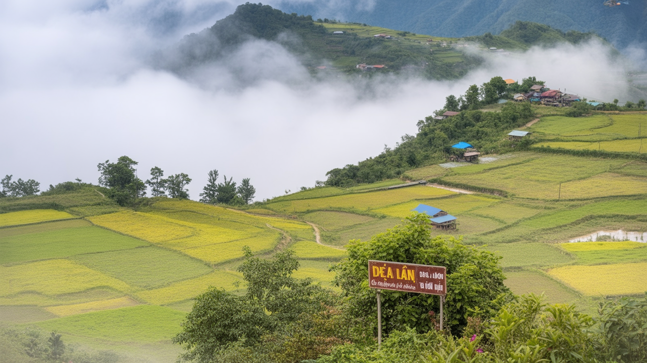 Muong Hoa Valley in September — the rice turns gold before harvest