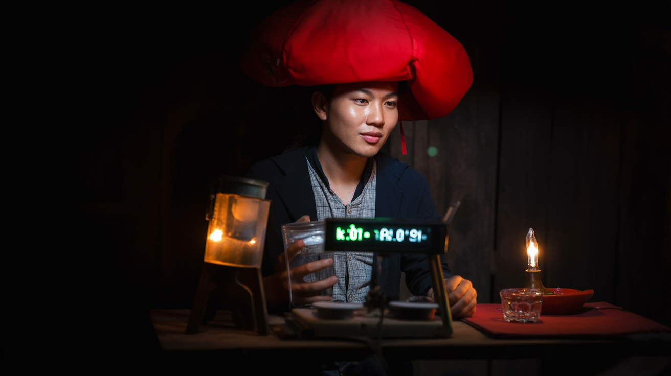 Red Dao women in Tả Phìn — the embroidery takes months to complete