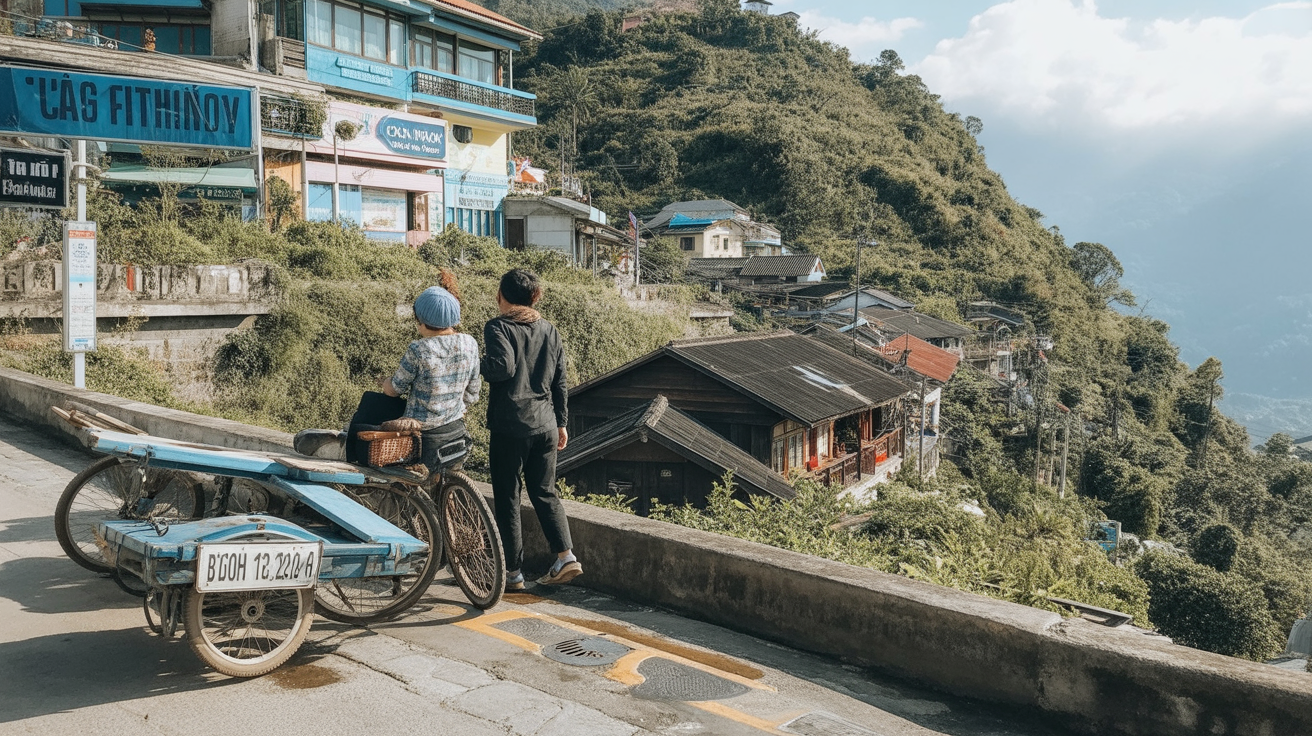 Xe ôm on the mountain road — negotiate before you get on