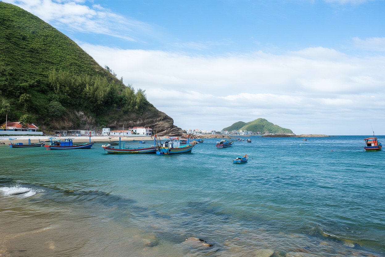 Quy Nhon's Bai Xep beach in April — the best water clarity of the year