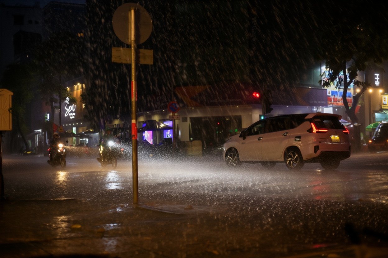August in Vietnam — the rain is real, but so is the city's pulse