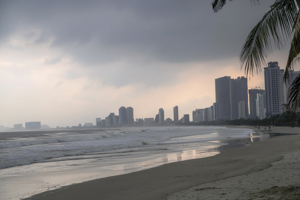 Da Nang in August — heavy rain days are the norm, not the exception