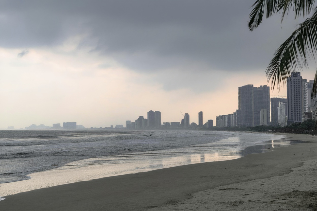 Da Nang in August — heavy rain days are the norm, not the exception
